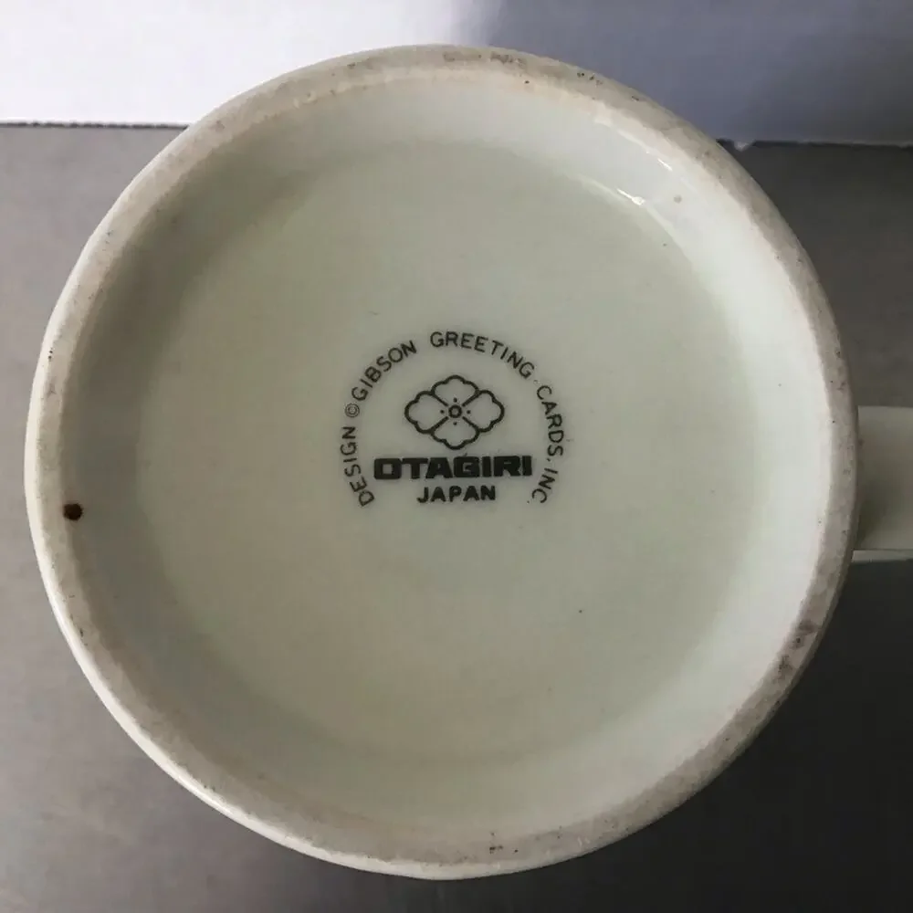 Otagiri Sketched Kitty Cat Face Coffee  Mug